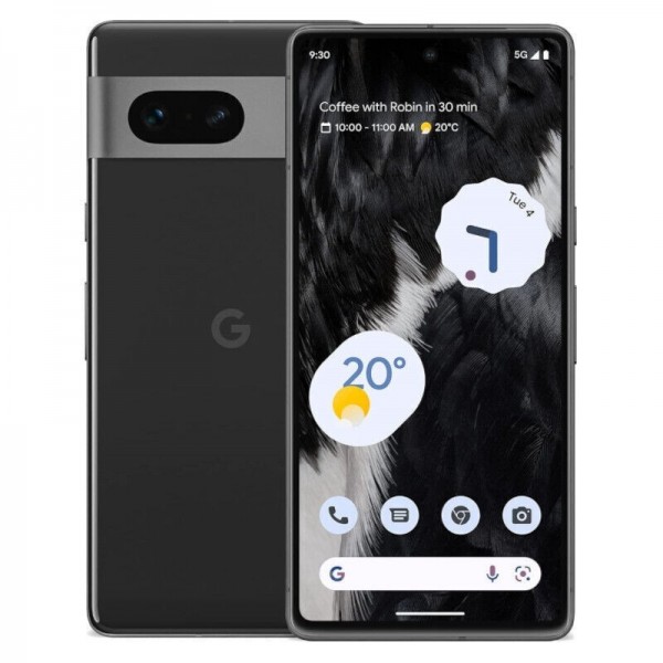 SMARTPHONE GOOGLE PIXEL 7 5G GVU6C 256 GB 6.32" DUAL SIM OCTA CORE DOPPIA FOTOCAMERA 50 MP NERO OSSIDIANA