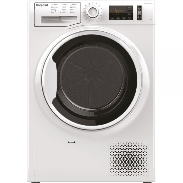 ASCIUGATRICE HOTPOINT ARISTON NT M11 72WK IT 7 KG CARICO FRONTALE POMPA DI CALORE INVERTER PARTENZA RITARDATA LIBERA INSTALLAZIONE CLASSE A++ 24 MESI