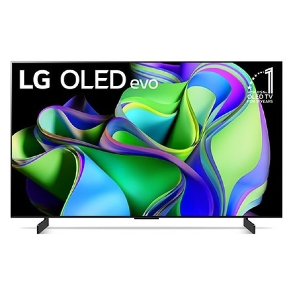 TV LG 42" OLED42C34LA OLED EVO SERIE C3 4K UHD α9 GEN6 AI SMART WIFI webOS 23 HDR10 USB HDMI