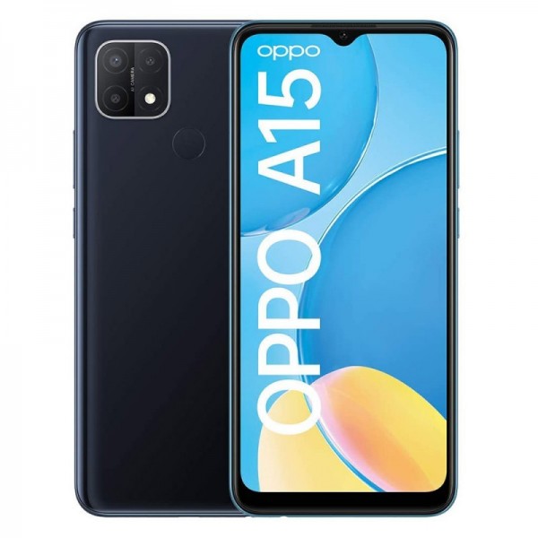 SMARTPHONE OPPO A15 CPH2185 32 GB DUAL SIM 6.52" TRIPLA FOTOCAMERA 13 MP 4G LTE NERO