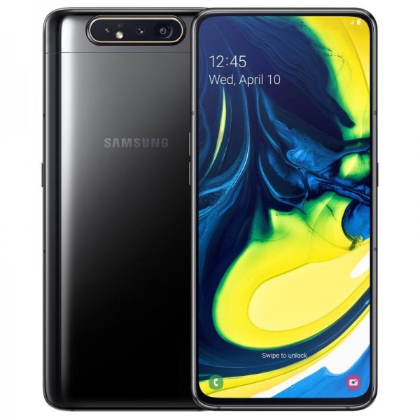 SMARTPHONE SAMSUNG GALAXY A80 SM A805F DUAL SIM 128 GB OCTA CORE 6.7" SUPER AMOLED 4G LTE WIFI BLUETOOTH PHANTOM BLACK