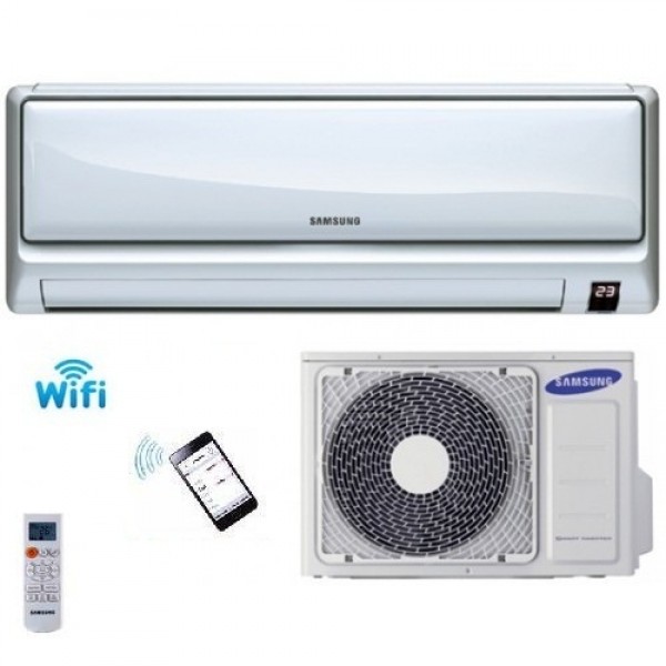 CLIMATIZZATORE / CONDIZIONATORE BAR - HOTEL SAMSUNG MONOSPLIT A PARETE SERIE DLX AR12FSSEDWUNEU + AR12FSSEDWUXEU 12000 BTU SMART WIFI INVERTER GAS R410A CLASSE A++/A+