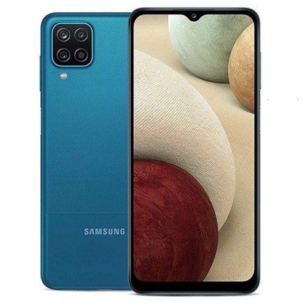 SMARTPHONE SAMSUNG GALAXY A12 (2021) SM A127F DUAL SIM 64 GB OCTA CORE 6.5" 4G LTE WIFI BLUETOOTH QUATTRO FOTOCAMERE BLU
