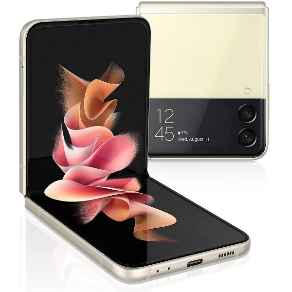 SMARTPHONE SAMSUNG GALAXY Z FLIP3 5G SM F711B 256 GB DUAL SIM 6.7" 12 + 12 MP OCTA CORE CREAM / CREMA