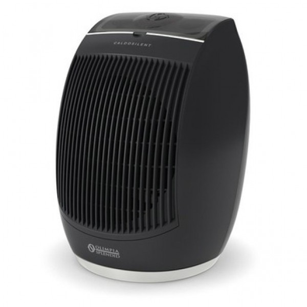 CALDOBAGNO / TERMOVENTILATORE AD AGHI CALDOSILENT OLIMPIA SPLENDID 2 LIVELLI DI POTENZA 2400W 80 m³ OSCILLAZIONE 90° TIMER NERO