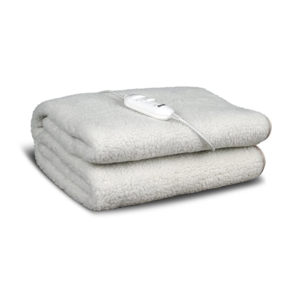 TERMOCOPERTA ZEPHIR ZTD211P 1 PIAZZA LANA SINTETICA TEMPERATURA REGOLABILE 2 LIVELLI BIANCO