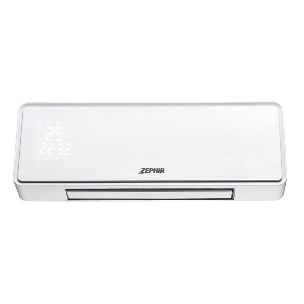STUFA ELETTRICA / TERMOVENTILATORE CERAMICO DA PARETE ZEPHIR ZMW4000V SMART WIFI 2 LIVELLI DI POTENZA 1000/2000W TERMOSTATO REGOLABILE TIMER BIANCO