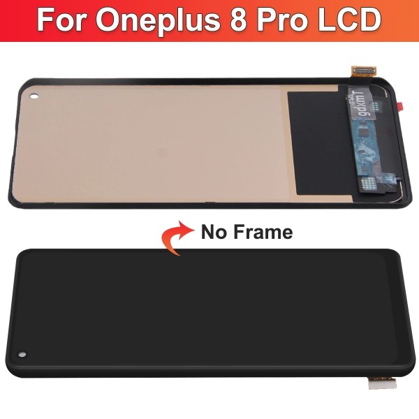DISPLAY LCD QUALITA' TFT COMPATIBILE CON ONEPLUS 8 PRO 5G (IN2023, IN2020, IN2021) NO FRAME