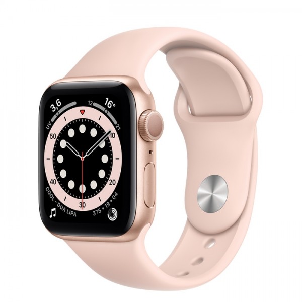 SMARTWATCH APPLE WATCH 6 40 MM GPS 32 GB CASSA IN ALLUMINIO ORO CINTURINO SPORT ROSA SABBIA