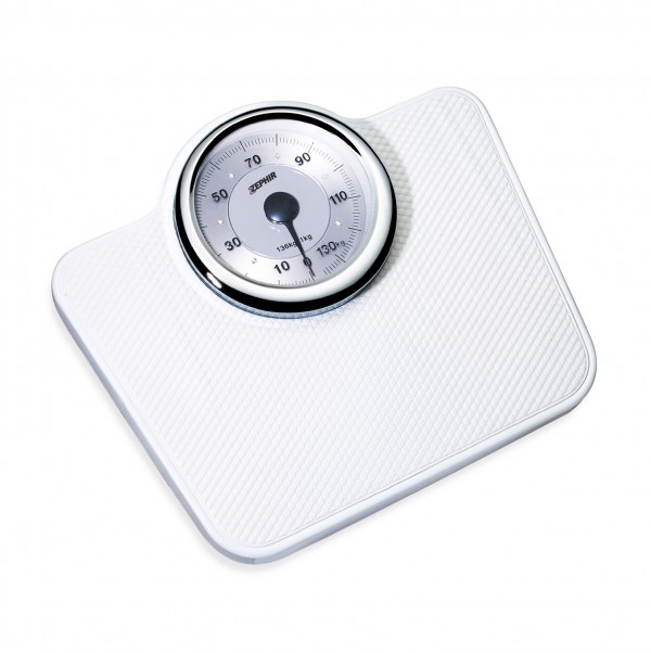 BILANCIA PESA PERSONA MECCANICA ZEPHIR ZHS730 PORTATA MAX 136 KG QUADRANTE GRANDE BIANCO