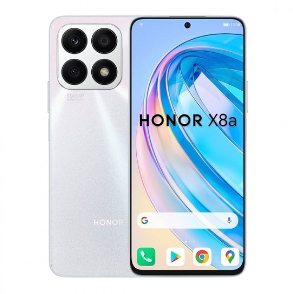 SMARTPHONE HONOR X8a CRT LX1 128 GB DUAL SIM 6.7" 4G LTE OCTA CORE TRIPLA FOTOCAMERA 100 MP TITANIUM SILVER