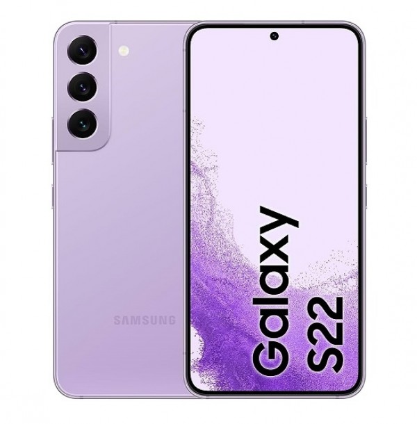 SMARTPHONE SAMSUNG GALAXY S22 5G SM S901B 128 GB DUAL SIM 6.1" 4 FOTOCAMERE OCTA CORE BORA PURPLE / VIOLA