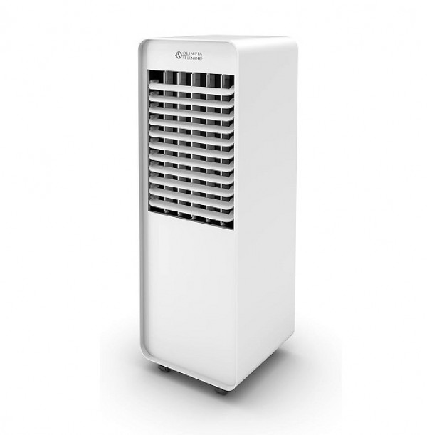 RAFFRESCATORE D'ARIA PORTATILE 99412 PELER 10 WIFI OLIMPIA SPLENDID 60W 200 M3/H 10 L 3 VELOCITA' DISPLAY TOUCH FILTRO ANTIPOLVERE LAVABILE FUNZIONE OSCILLANTE BIANCO