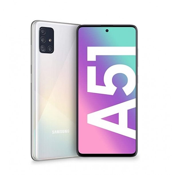 SMARTPHONE SAMSUNG GALAXY A51 SM A515F 128 GB DUAL SIM OCTA CORE 6.5" SUPER AMOLED 4G LTE WIFI BLUETOOTH 4 FOTOCAMERE PRISM CRUSH WHITE