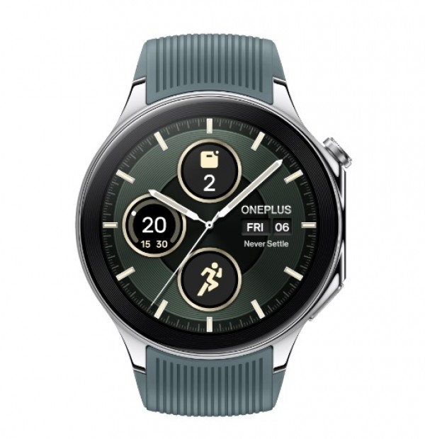 SMARTWATCH ONEPLUS WATCH 2 OPWWE231 47 MM BLUETOOTH WIFI GPS NFC 1.43" AMOLED 32 GB ACCIAIO RADIANTE / VERDE