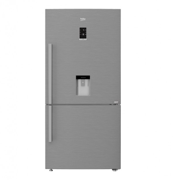 FRIGORIFERO BEKO CNE520E20X 84 CM COMBINATO 552 L DISPENSER TOTAL NO FROST LIBERA INSTALLAZIONE INOX CLASSE A++