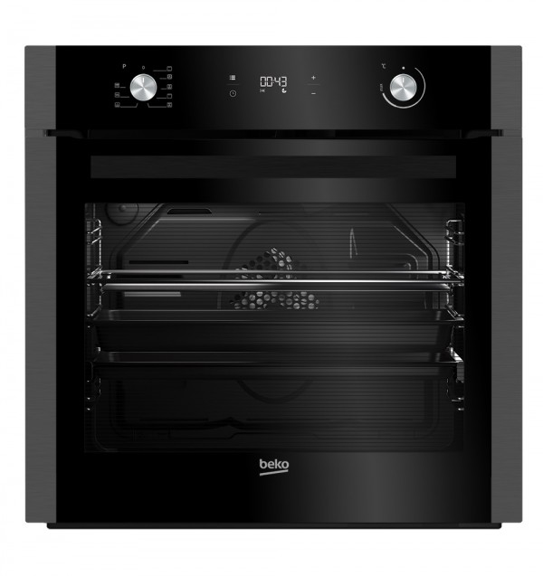 FORNO BEKO BIM16300DXOS MULTIFUNZIONE 60 CM 71 L GRILL ELETTRICO 8 FUNZIONI PULIZIA A VAPORE DARK INOX / NERO CLASSE A