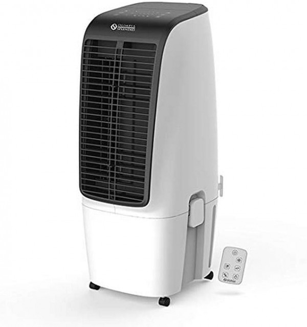 RAFFRESCATORE D'ARIA PORTATILE / VENTILATORE TOWER 99355 PELER 20 OLIMPIA SPLENDID 110 W 4 VELOCITA' 600 m³/h TIMER BIANCO