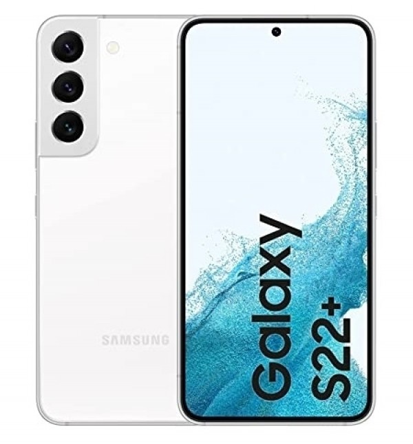 SMARTPHONE SAMSUNG GALAXY S22 PLUS 5G SM S906B 128 GB DUAL SIM 6.6" 4 FOTOCAMERE OCTA CORE PHANTOM WHITE / BIANCO