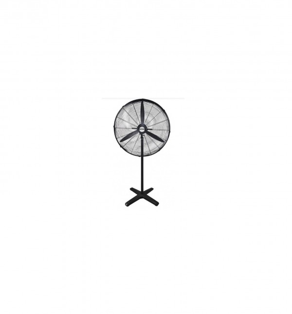 VENTILATORE INDUSTRIALE IN METALLO A PIANTANA ZEPHIR ZDM65CM 65 CM 3 VELOCITA' 3 PALE OSCILLAZIONE 70° NERO