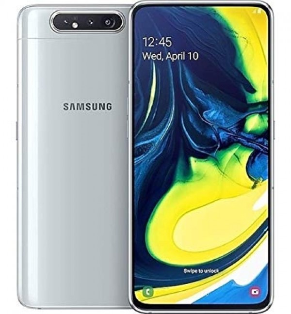 SMARTPHONE SAMSUNG GALAXY A80 SM A805F DUAL SIM 128 GB OCTA CORE 6.7" SUPER AMOLED 4G LTE WIFI BLUETOOTH GHOST WHITE