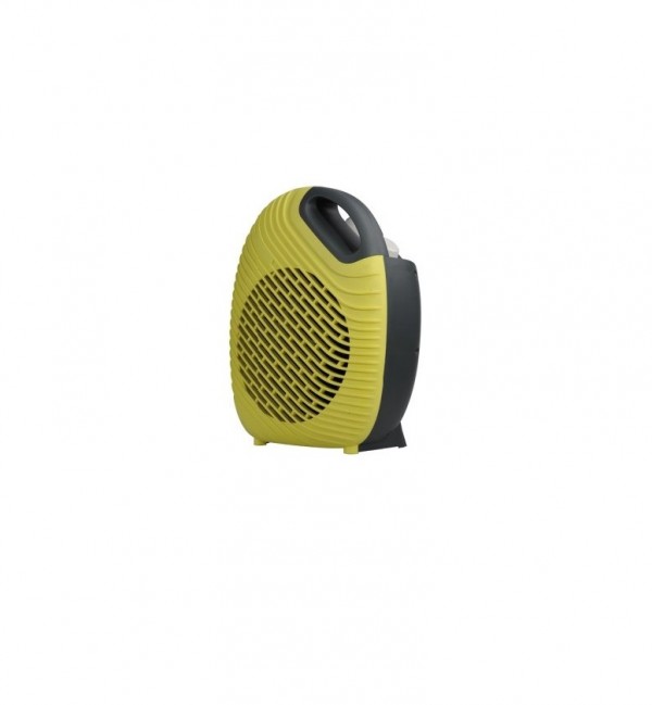 CALDOBAGNO / TERMOVENTILATORE VERTICALE DCG HL9737 3 LIVELLI DI POTENZA 2000W GIALLO / NERO
