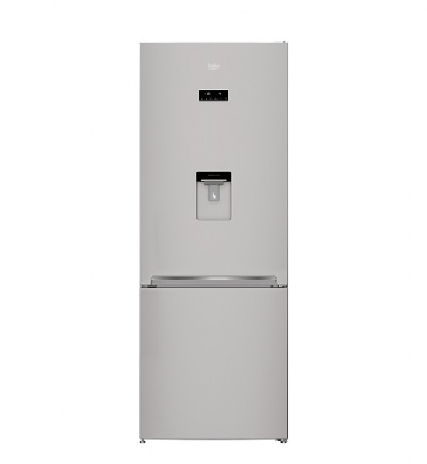 FRIGORIFERO BEKO RCNE560E40DSN COMBINATO 510 L 70 CM DISPENSER TOTAL NO FROST PROSMART INVERTER ARGENTO LIBERA INSTALLAZIONE CLASSE E