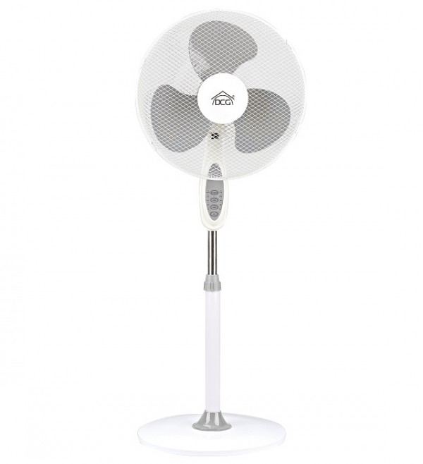 VENTILATORE A COLONNA DCG VE1620TT 40 CM 3 PALE 3 VELOCITA' ALTEZZA REGOLABILE OSCILLAZIONE ORIZZONTALE BIANCO