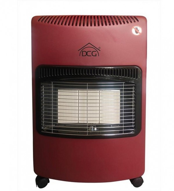 STUFA A GAS INFRAROSSI PORTATILE DCG GH02A 3 PIASTRE IN CERAMICA BOMBOLA FINO A 15 KG AMARANTO