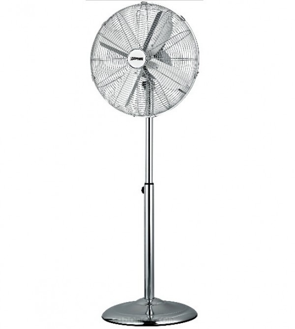 VENTILATORE PIANTANA ZEPHIR PFS40B 4 PALE 40 CM 50 W OSCILLAZIONE ORIZZONTALE ALTEZZA REGOLABILE INCLINAZIONE VERTICALE INOX