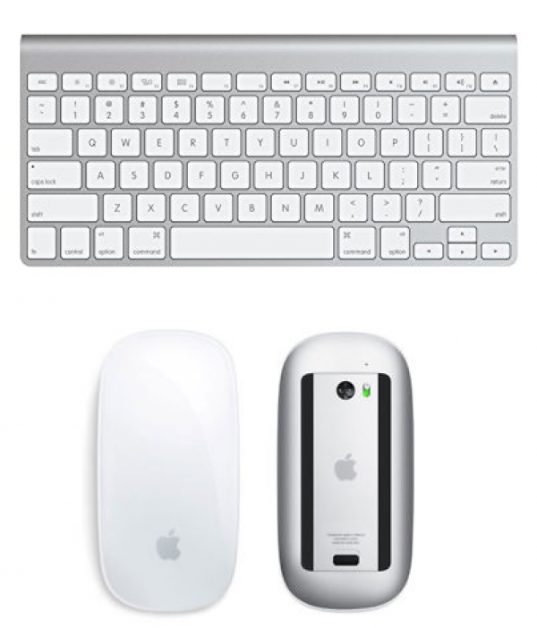 MAGIC MOUSE + TASTIERA APPLE A1296 / A1314 BLUETOOTH WIRELESS BIANCO