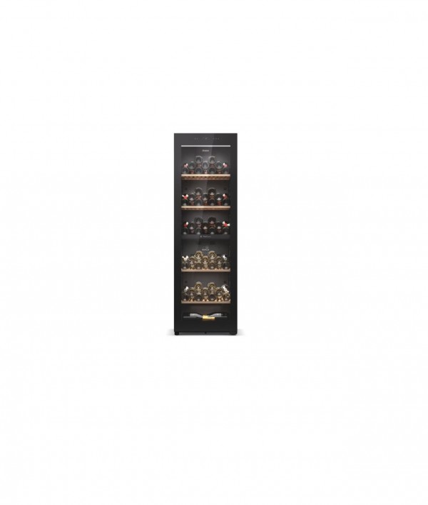 CANTINETTA VINO WINE BANK 60 SERIE 7 HAIER HWS236GDEH1 2 ZONE 236 BOTTIGLIE RIPIANI IN LEGNO LIBERA INSTALLAZIONE WIFI + BLE NERO CLASSE E