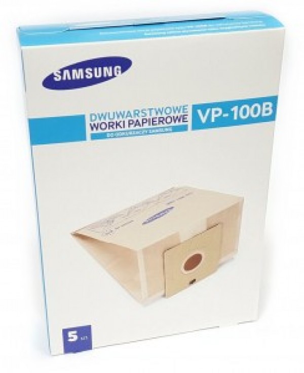 SET DI 5 SACCHETTI DI CARTA ORIGINALI PER ASPIRAPOLVERE SAMSUNG VCA VP100B *** SPEDIZIONE GRATIS ***