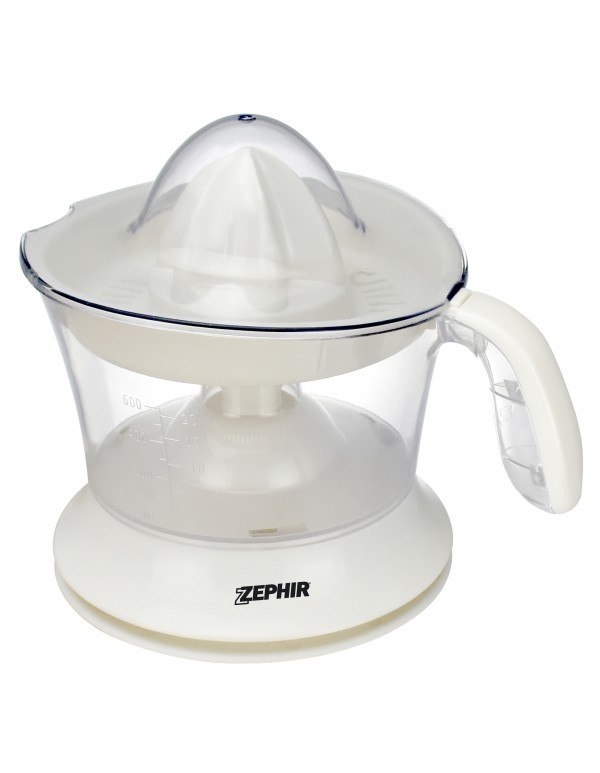 SPREMIAGRUMI ELETTRICO ZEPHIR ZHC451 40 W 0,6 L DOPPIO SENSO DI ROTAZIONE POLPA REGOLABILE BIANCO