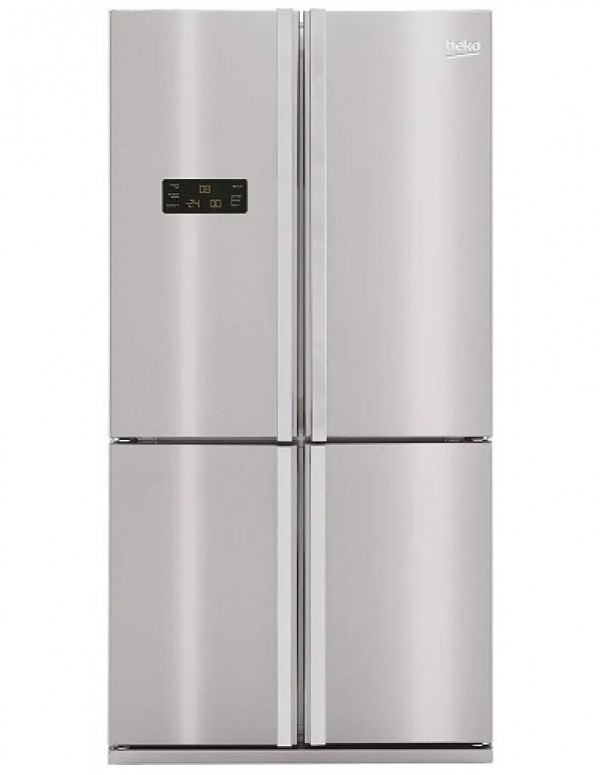 FRIGORIFERO BEKO SIDE BY SIDE 4 PORTE GNE114612X 610 L TOTAL NO FROST LIBERA INSTALLAZIONE INOX CLASSE F