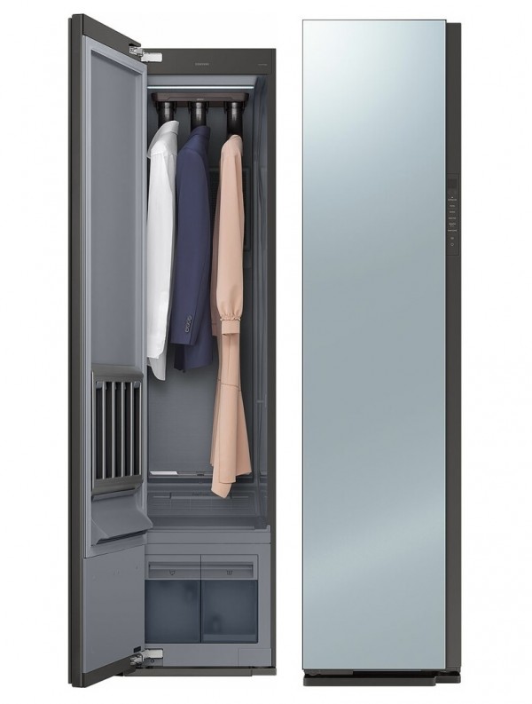 AIRDRESSER / ASCIUGATRICE CABINA ARMADIO SAMSUNG DF60A8500CG VAPORE POMPA DI CALORE WIFI LIBERA INSTALLAZIONE PORTA A SPECCHIO