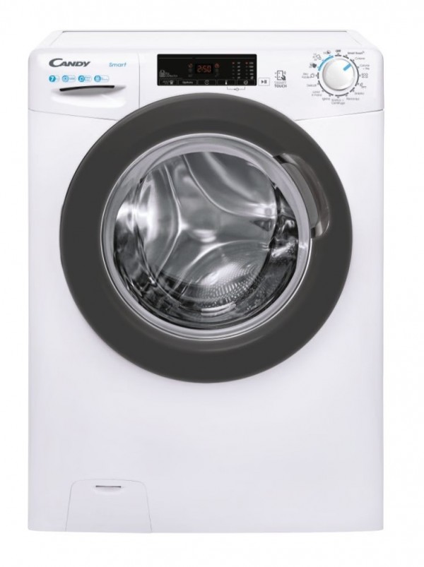LAVATRICE CANDY SMART CSS4127TRE/1-11 SLIM 45 CM 7 KG 1200 GIRI CARICO FRONTALE 16 PROGRAMMI PARTENZA RITARDATA VAPORE LIBERA INSTALLAZIONE NFC CLASSE D