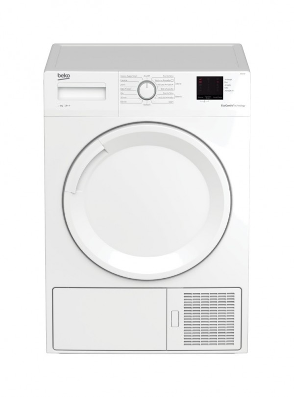 ASCIUGATRICE BEKO DRX821B 8 KG CARICO FRONTALE POMPA DI CALORE 15 PROGRAMMI LIBERA INSTALLAZIONE CLASSE A++