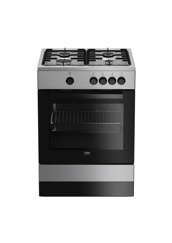 CUCINA A GAS BEKO FSG62000DX 60x60 CM 64 L 4 FUOCHI INOX CLASSE A