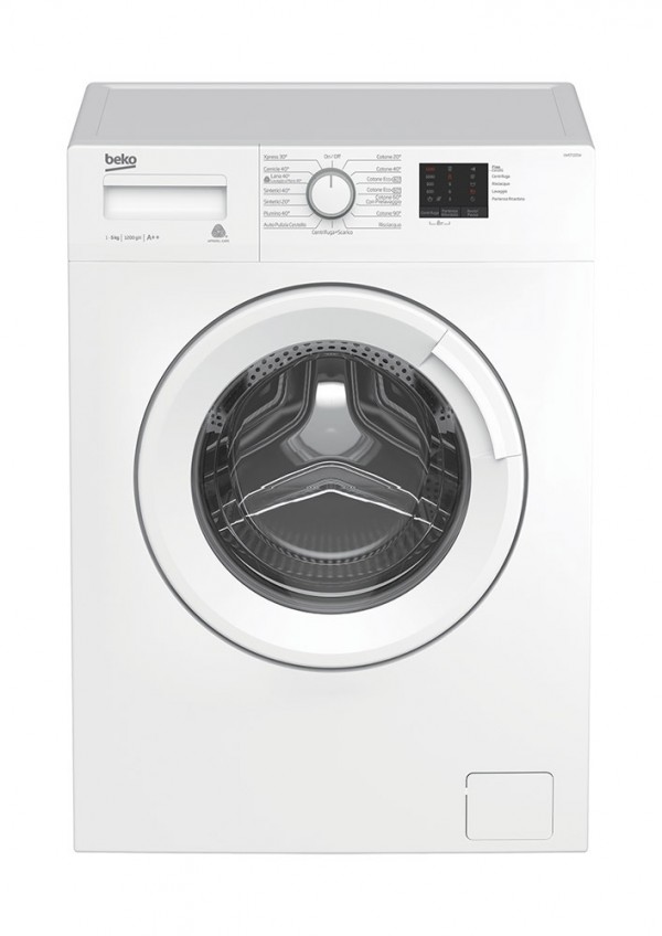 LAVATRICE BEKO UW5T1221W 5 KG 1200 GIRI SLIM CARICO FRONTALE 15 PROGRAMMI PARTENZA RITARDATA LIBERA INSTALLAZIONE CLASSE A++