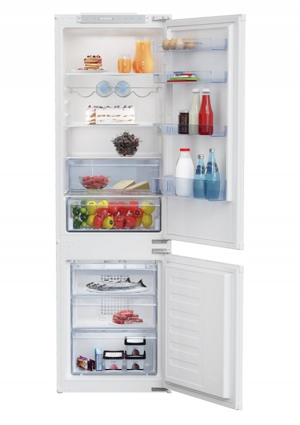 FRIGORIFERO BEKO BCHA275E3S COMBINATO DA INCASSO 255 L 54 CM SEMI NO FROST PROSMART INVERTER BIANCO CLASSE A++
