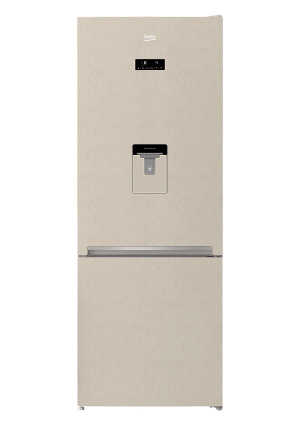 FRIGORIFERO BEKO RCNE520E20DB COMBINATO 450 L 70 CM DISPENSER TOTAL NO FROST BEIGE / PANNA LIBERA INSTALLAZIONE CLASSE A+