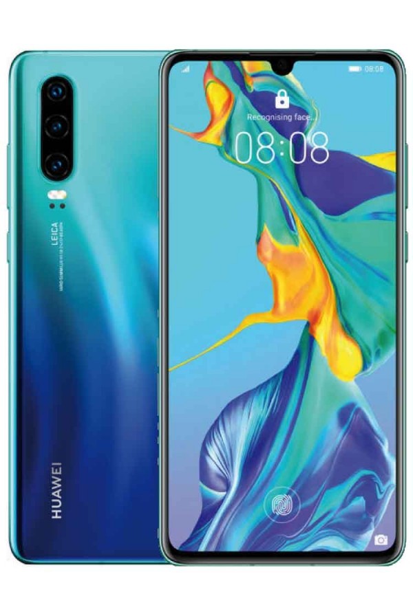 SMARTPHONE HUAWEI P30 ELE L29 128 GB DUAL SIM 6.1" 4G LTE TRIPLA FOTOCAMERA OCTA CORE AURORA BLUE