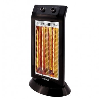 STUFA INFRAROSSI OLIMPIA SPLENDID 99579 CARBON BLACK 1100 W 2 LIVELLI DI POTENZA OSCILLAZIONE 90° NERO