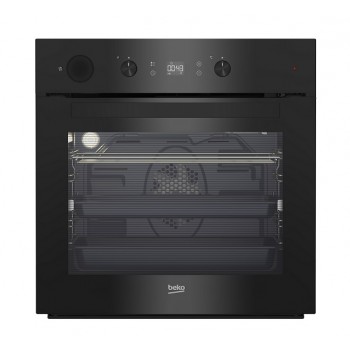 FORNO BEKO BIS14300BPS MULTIFUNZIONE ASSISTITO A VAPORE PIROLITICO 60 CM 71 L AD INCASSO 9 FUNZIONI GRILL ELETTRICO NERO CLASSE A+
