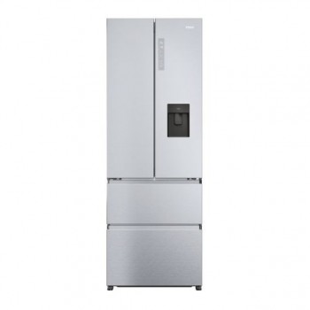 FRIGORIFERO HAIER MULTIPORTA FD 70 SERIE 5 HFR5720EWMG 70 CM 477 L 4 PORTE DISPENSER LIBERA INSTALLAZIONE NO FROST SILVER CLASSE E