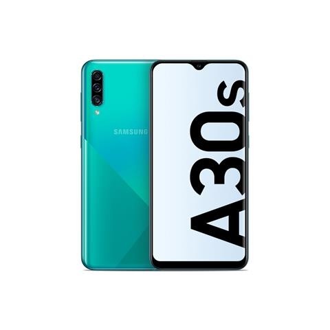 SMARTPHONE SAMSUNG GALAXY A30s SM A307F DUAL SIM 64 GB OCTA CORE 6.4" SUPER AMOLED TRIPLA FOTOCAMERA 25 + 5 + 8 MP 4G LTE WIFI BLUETOOTH PRISM CRUSH GREEN