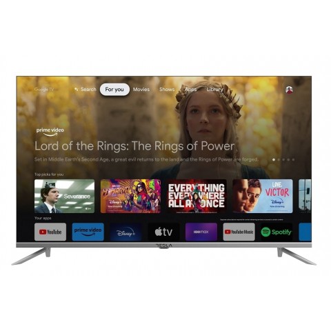 TV 32" TESLA 32S635SHS SERIE 6 HD GOOGLE TV SMART WIFI HDMI USB SILVER