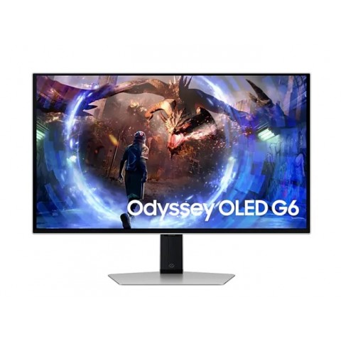 MONITOR GAMING ODYSSEY OLED G6 SAMSUNG 27" LS27DG600SUXEN QHD 0.03 MS 360 HZ HDR HDMI HUB USB SILVER