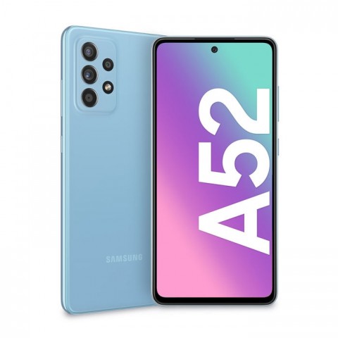 SMARTPHONE SAMSUNG GALAXY A52 SM A525F 128 GB DUAL SIM OCTA CORE 6.5" SUPER AMOLED 4G LTE QUADRUPLA FOTOCAMERA AWESOME BLUE